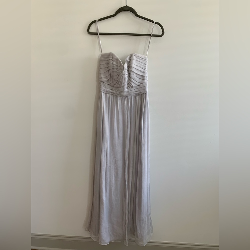 Amsale Grey Bridesmaid Dress Size 4